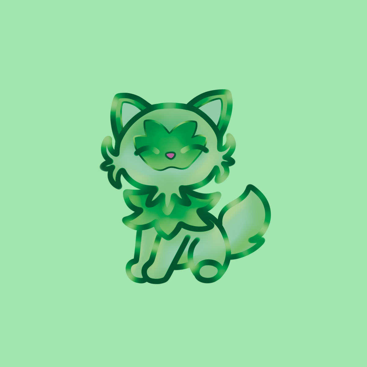 ~grass starter sticker~