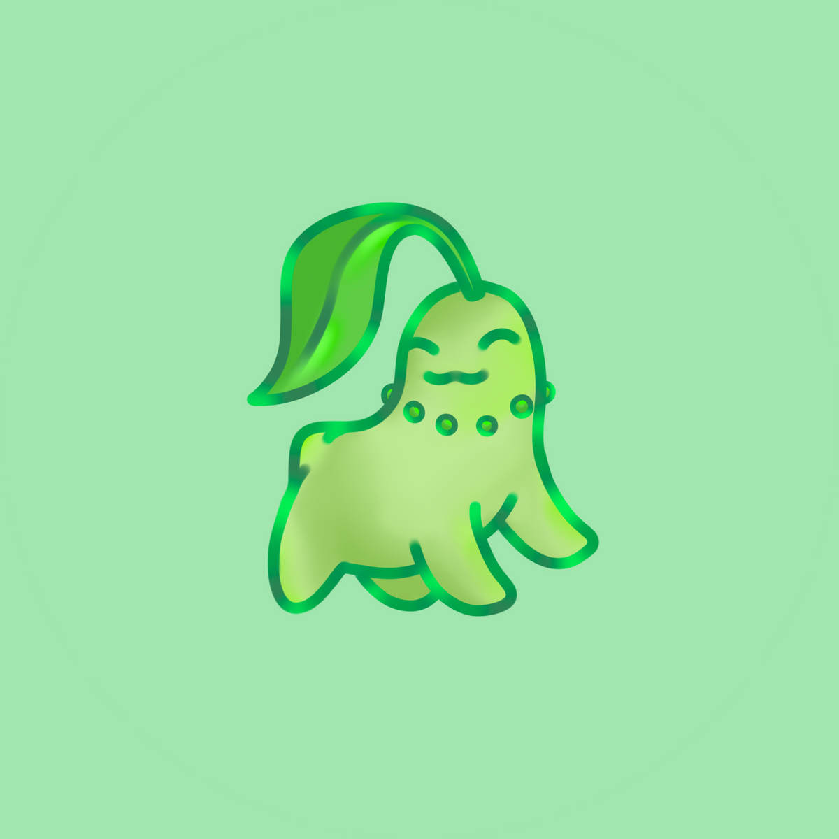 ~grass starter sticker~