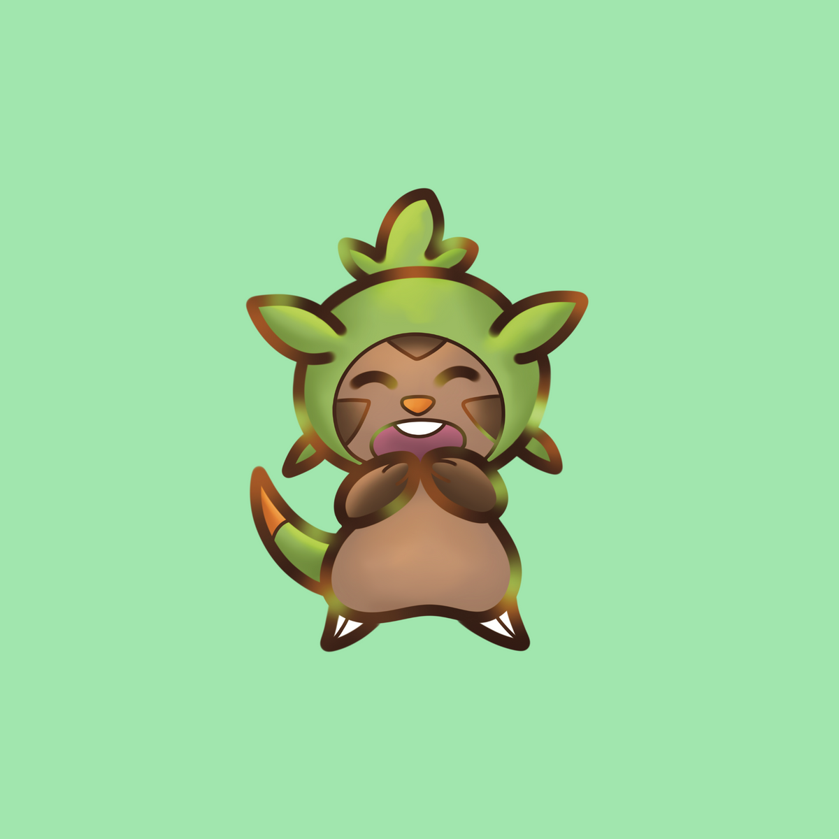 ~grass starter sticker~