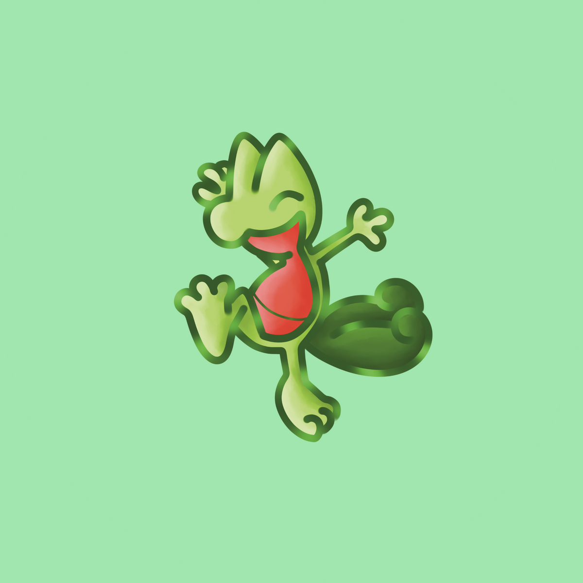 ~grass starter sticker~